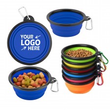 Collapsible Travel Pet Bowl with Carabiner